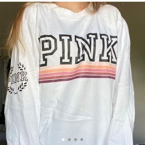 vs pink sweatshirt purple and white